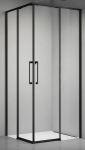 Du&scaron;o kabina ELEGANCE 90x90 juoda/skaidri be pado