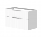 Spintelė po praustuvu Kame BIG, BU/12-3DR/WSF10-BIG, 120 cm, Matinė balta