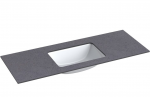 Praustuvas su stalvir&scaron;iu Kame Universal, WP/12-3/H11-P3, 120 cm, Juodasis mėnulis HPL