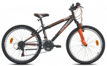 Dviratis Esperia Enjoy, juodas/oranžinis, 24"