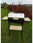 BBQ grilis su dangčiu Abas Smokehouse Silver Grill