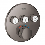 Termostatinis mai&scaron;ytuvas Grohe GROHTHERM SMARTCONTROL 29121A00, poliruotas juodas pavir&scaron;ius