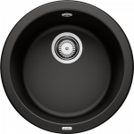 Apvali virtuvinė plautuvė Blanco RONDO 525959, juoda