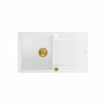 Įmontuojama plautuvė Quadron EVAN 111, HCQE8650U1_PVDG1_P2O, balta