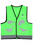 &Scaron;viesą atspindinti vaiki&scaron;ka liemenė LittleLife Hi Vis Green Dinosaur &ndash; S