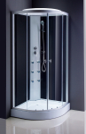 Masažinė du&scaron;o kabina R8602 80x80 grey/black