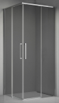Du&scaron;o kabina ELEGANCE 90x90 chrom/pilka be pado