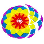 Akrilo formos didelė mandala