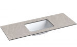 Praustuvas su stalvir&scaron;iu Kame Universal, WP/12-3/H12-P3, 120 cm, Pilkas mėnulis HPL