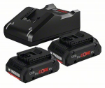 Akumuliatoriai + pakrovėjas Bosch GBA 18V / 2x4.0Ah ProCORE 18V + GAL 18V-40