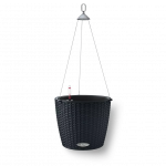 Vazonas LECHUZA NIDO cottage 28, grafito juoda