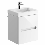 Spintelė su praustuvu mažoms patalpoms Geberit Modo, 502.831.00.1 + 502.877.01.1, balta
