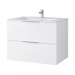 Vonios spintelė su praustuvu Riva SA 700-6, Balta Matinė, rankenėlės chromo spalvos