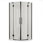 Du&scaron;o kabina Masterjero K-581B-BK, pusapvalė, be padėklo, 90 cm x 90 cm x 195 cm