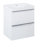 Vonios spintelė su praustuvu Masterjero Soft, balta, 43.7 cm x 55.3 cm x 66.5 cm