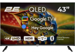 Televizorius 2E QLED 4K 60Hz, Google TV, 43A77Q