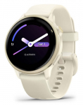 Garmin Vivoactive 6 I&scaron;manusis laikrodis 30.4 mm Lunar Gold with Bone Band