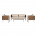 Lauko baldų komplektas &ldquo;Aleksandra&rdquo;, smėlio spalvos