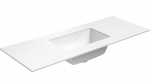 Praustuvas su stalvir&scaron;iu Kame Universal, WP/12-3/H16-P3, 120 cm, Matinė balta HPL