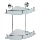 Dviejų auk&scaron;tų kampinė lentynėlė Sapho X-ROUND XR604