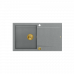 Įmontuojama plautuvė Quadron EVAN 111, HCQE8650U5_PVDG1_P2O, sidabrinis akmuo