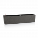 Vazonas su savaiminio drėkinimo sistema LECHUZA Balconera Stone 80 Graphite Black, 15662