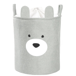 SIPO krep&scaron;ys žaislams premium me&scaron;ka pilkas 40x40x50cm XB03