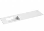 Praustuvas Kame CORIAN, CN1614618-L-BS, 160 cm, Balta matinė