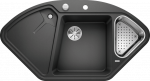 Plautuvė BLANCO DELTA II 523656, antracito (su ekscentriniu ventiliu)