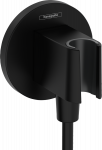 Jungtis potinkiniam du&scaron;ui Hansgrohe FixFit S 26888670, juodas matinis