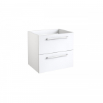 Apatinė spintelė Kame Duet BU/5-2DR/D1, 50 cm, Balta blizgi
