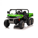 Vaiki&scaron;kas elektrinis bagis su priekaba, žalias