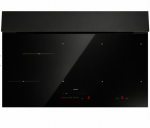 Įmontuojama indukcinė kaitlentė su integruotu gartraukiu Falmec Brera Worktop, 75 cm, 800 m3/h, Black