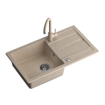 Plautuvė su mai&scaron;ytuvu Quadron GO MAX, TQ7744GMBEZ, smėlio