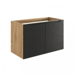 Apatinė spintelė COMAD Ocean Black 82-90-2D, 90 cm, juoda