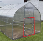 Papildomos durys gale be dangos (dangos reikia 1,05x2 m) KLASIKA DROP