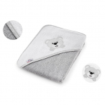 Bocioland rank&scaron;luostis su gobtuvu frotinis 100x100, pilkas, me&scaron;kiukas,  BOC0221