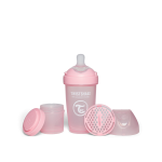 Twistshake buteliukas antikolikinis Pro Double 260ml rožinis 79024