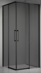 Du&scaron;o kabina ELEGANCE 100x100 juoda/pilka be pado