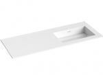 Praustuvas Kame Corian, CN1214618-R-BS, 120 cm, Balta matinė