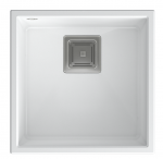 Plautuvė Quadron DAVID 40 HQD4242U1-BS, 420x420x225 balta/plieno