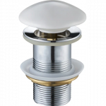 Dugno vožtuvas be persipylimo Mexen "Klik-klak", White ceramic, 79910-25