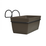 Balkono vazonas, 22 x 17.5 x 13 cm, smėlio spalvos