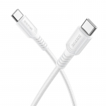 USB kabelis Borofone BX116 60W USB-C to USB-C 1.0m baltas