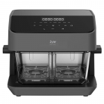 Kar&scaron;to oro gruzdintuvė Zyle Dual Glass ZY070AF, 2200 W, 8 l, juoda