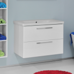 Vonios spintelė su praustuvu Bergen Onix 80 (rankenėlių spalvą galima pasirinkti)