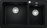 Virtuviinė dviguba plautuvė BLANCO NAYA 8 525944, juoda
