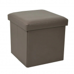 Pufas XYF1368B, pilkas, 38 cm x 38 cm x 38 cm