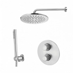 Potinkinė termostatinė du&scaron;o sistema Paffoni Light LIQ018ST+ZSOF034ST+ZSOF074ST+ZDUP094ST