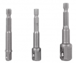Laikiklių rinkinys galvutėms i&scaron; 1/4" į 1/4", 3/8" & 1/2" Truper&reg;